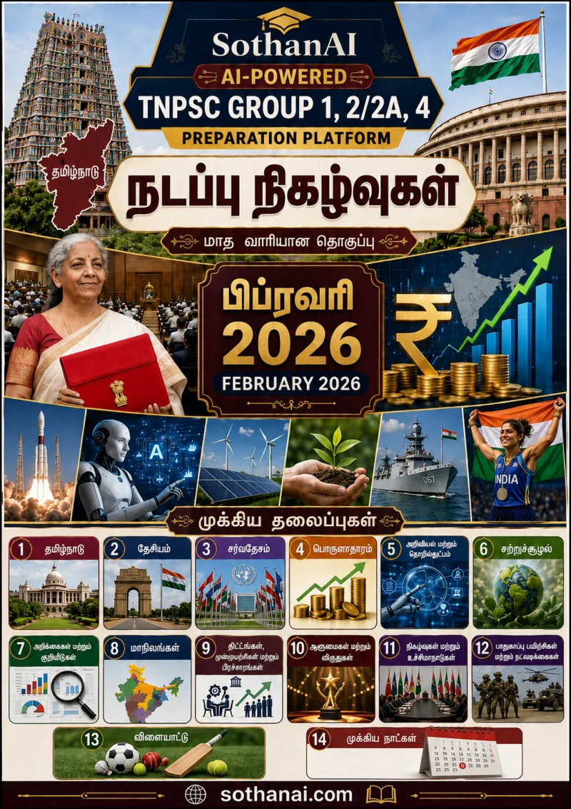 SothanAI TNPSC Current Affairs February 2026 cover page