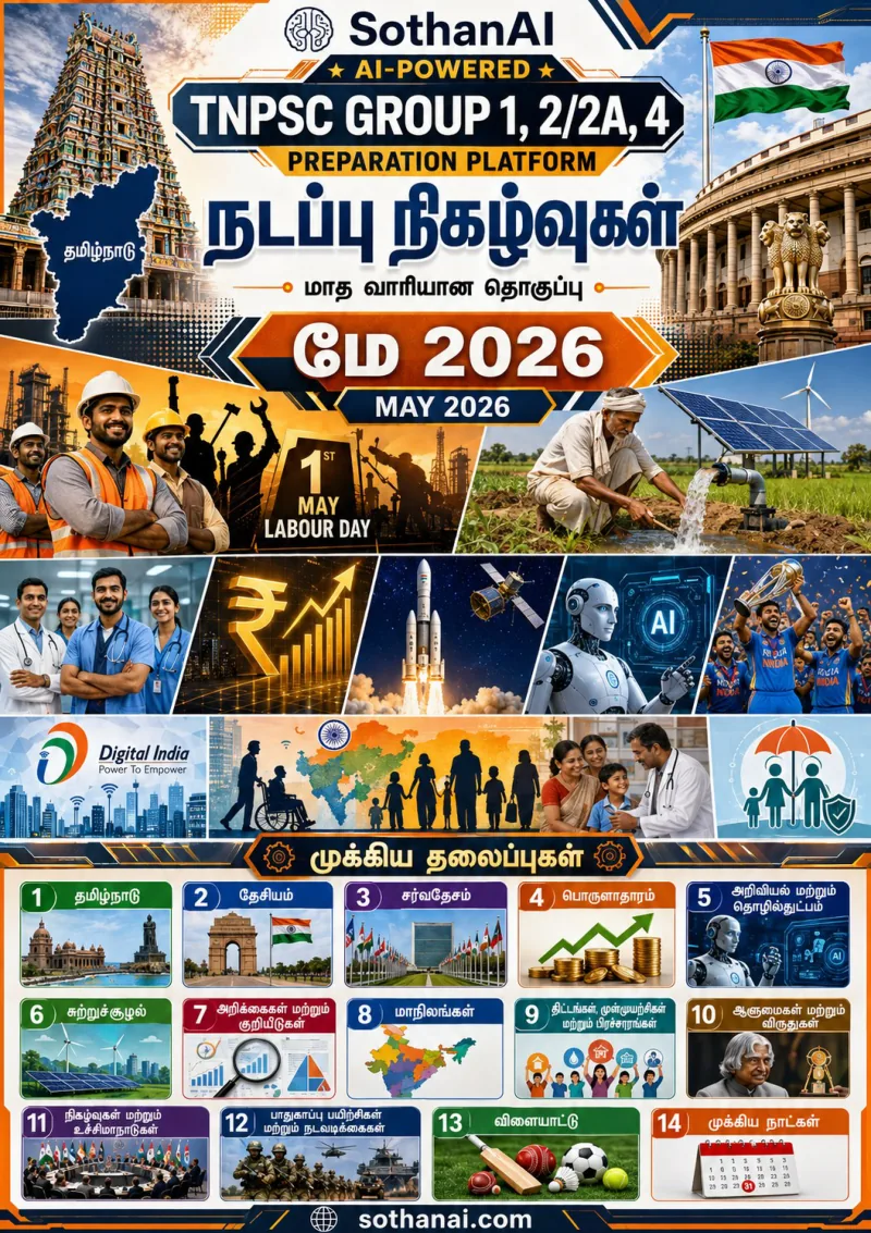 SothanAI TNPSC Current Affairs May 2026 cover page